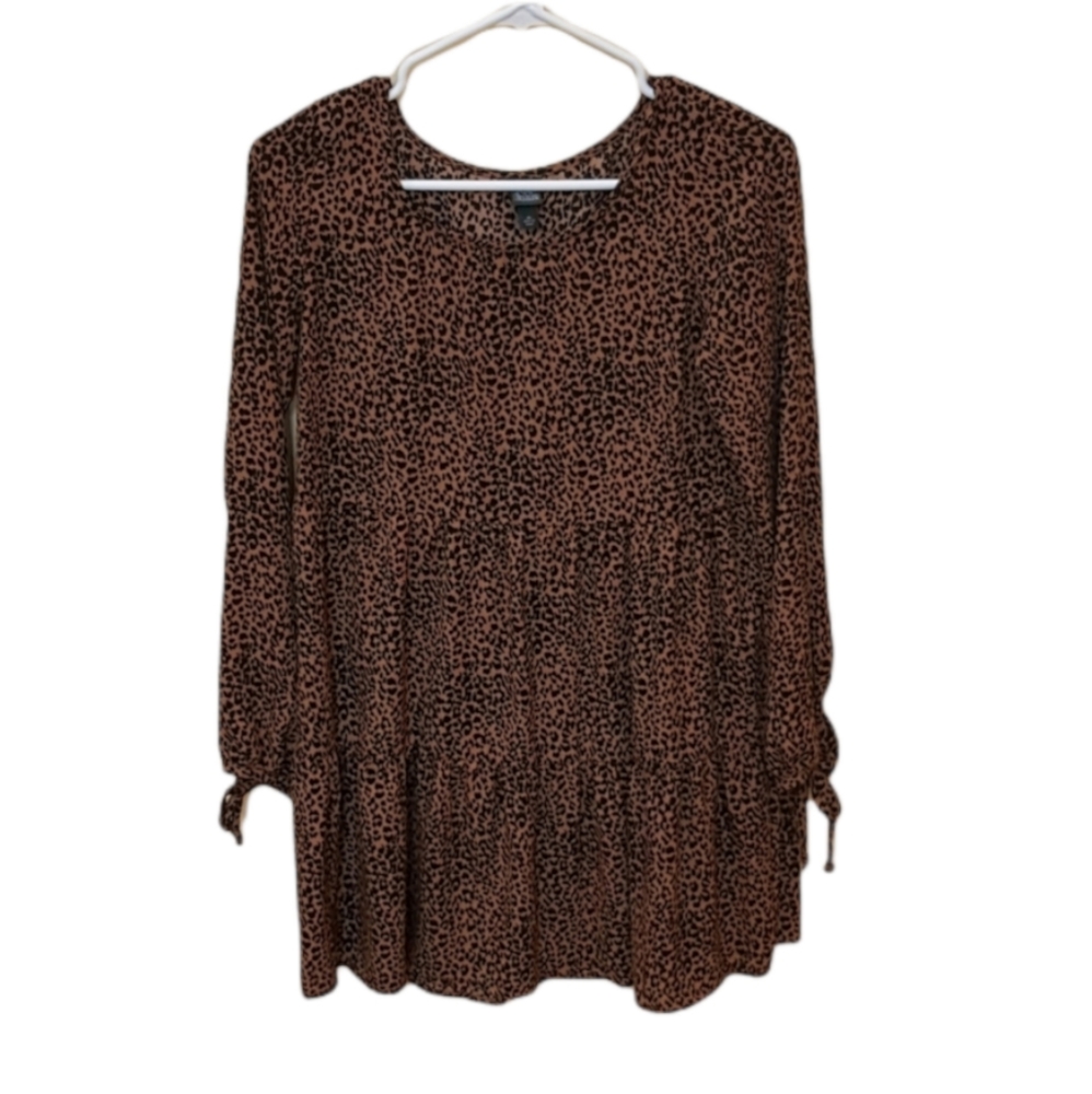WILD FABLE Cheetah Print Blouse Tunic